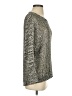 Dolce Cabo 100% Polyester Metallic Silver Pullover Sweater Size S - photo 4