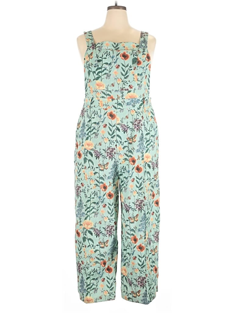 Pre-owned Cider Jumpsuit In Teal