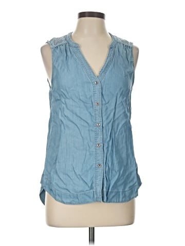 Holding Horses Sleeveless Button-Down Shirt (view 1)