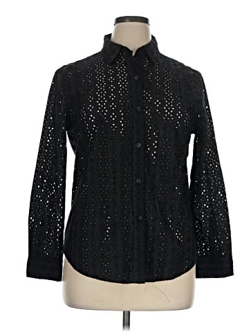 DKNY Jeans Long Sleeve Blouse (view 1)