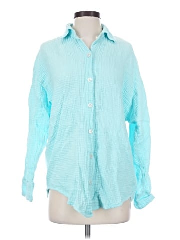 Vitamin A Long Sleeve Button-Down Shirt (view 1)