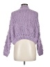 Pol 100% Polyester Purple Turtleneck Sweater Size M - photo 2