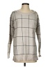 Ann Taylor LOFT 100% Cotton Plaid Gray Pullover Sweater Size S - photo 1