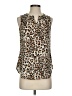 Van Heusen 100% Polyester Brown Sleeveless Blouse Size XXS - photo 1