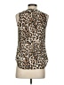 Van Heusen 100% Polyester Brown Sleeveless Blouse Size XXS - photo 2