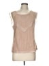BCBGMAXAZRIA 100% Polyester Tan Sleeveless Blouse Size L - photo 1