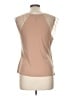 BCBGMAXAZRIA 100% Polyester Tan Sleeveless Blouse Size L - photo 2