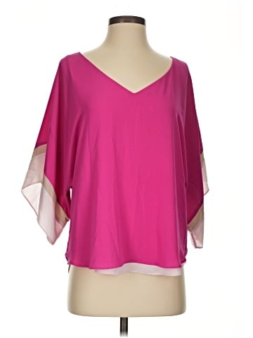 White House Black Market Short Sleeve Blouse (view 1)