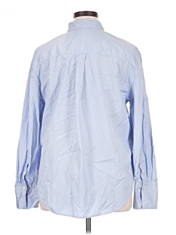 Madewell Relaxed Button-Up Shirt in Poplin (view 2)