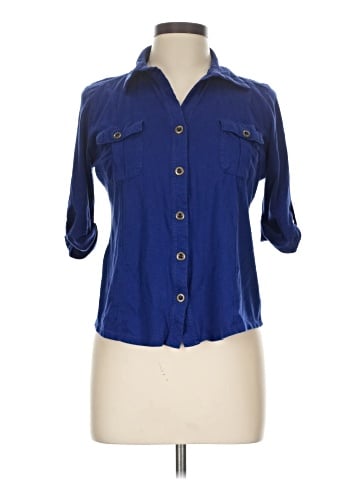 Style&Co 3/4 Sleeve Button-Down Shirt (view 1)