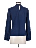 Brooks Brothers 100% Polyester Blue Long Sleeve Blouse Size 2 - photo 2
