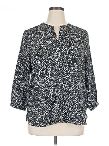 Jachs Girlfriend 3/4 Sleeve Blouse (view 1)