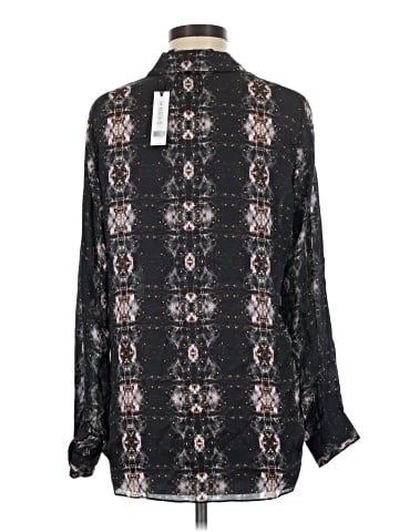 Theyskens' Theory Long Sleeve Silk Top (view 2)