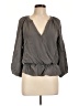 Joie Gray 3/4 Sleeve Blouse Size L - photo 1