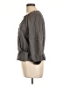 Joie Gray 3/4 Sleeve Blouse Size L - photo 5