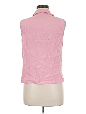 Notations Sleeveless Silk Top (view 2)