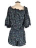 Raga 100% Polyester Paisley Blue Romper Size XS - photo 2