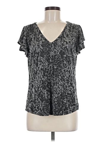 White House Black Market Short Sleeve Blouse (view 1)