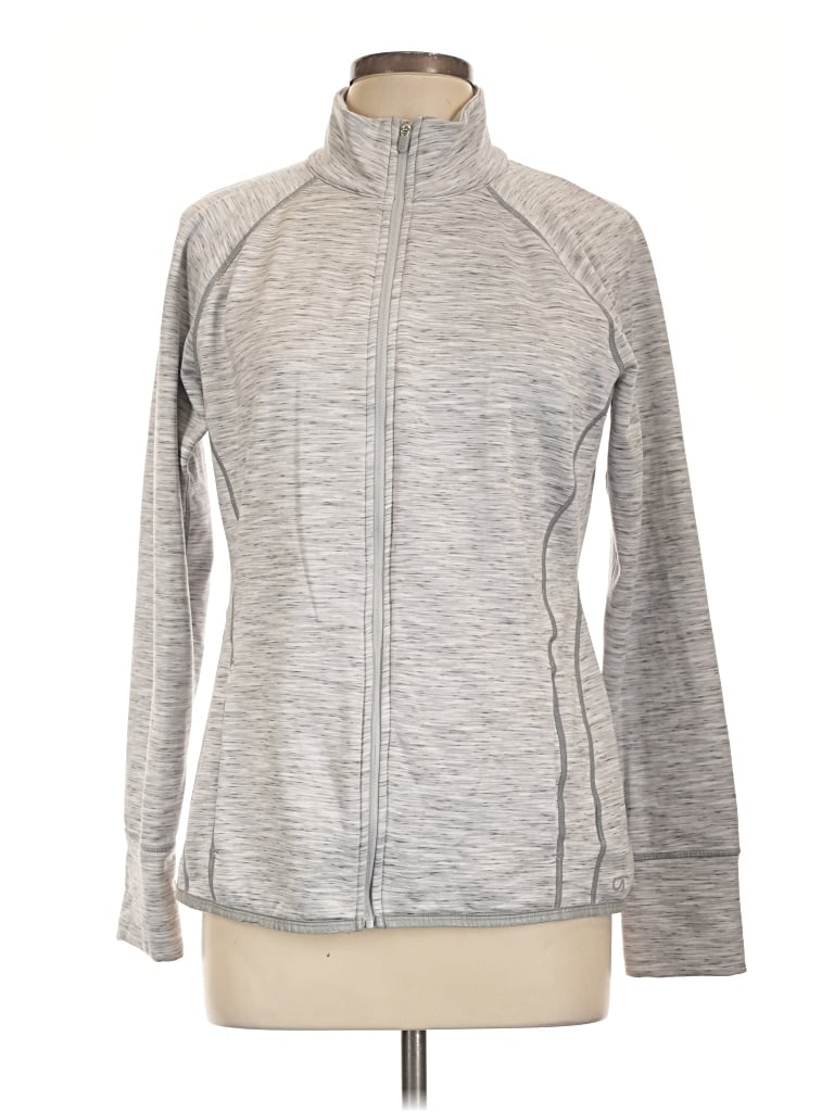 Pre-owned Gap Fit Track Jacket In Gray