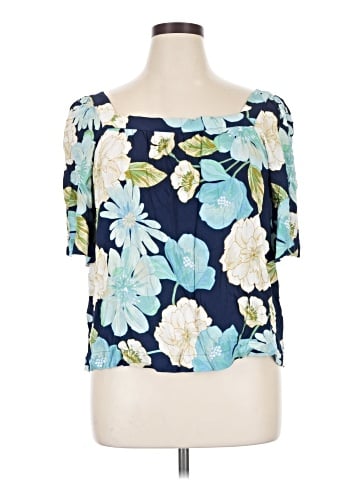 Ann Taylor LOFT Short Sleeve Blouse (view 1)