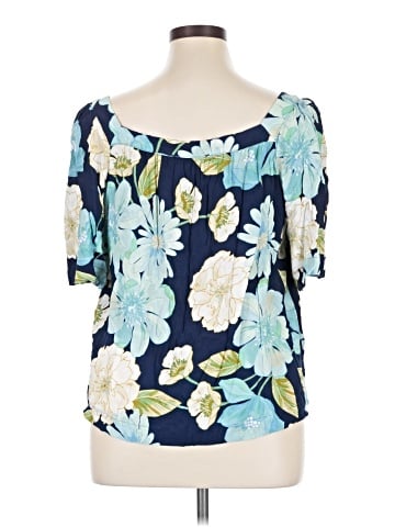 Ann Taylor LOFT Short Sleeve Blouse (view 2)