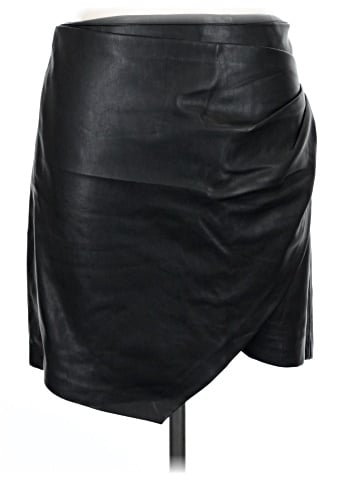 MNG Faux Leather Skirt (view 1)