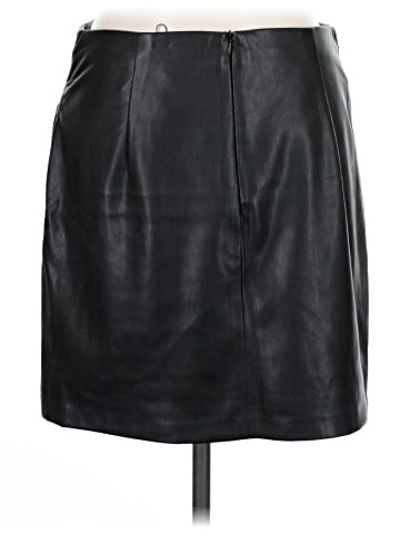 MNG Faux Leather Skirt (view 2)