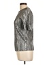 Atmosphere Metallic Silver Short Sleeve Turtleneck Size L (estimated) - photo 5