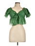 Lulus Green Short Sleeve Blouse Size L - photo 1