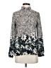 Zara Basic Floral Black Long Sleeve Blouse Size S - photo 1