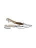MICHAEL Michael Kors 100% Leather Metallic Silver Flats Size 7 1/2 - photo 1