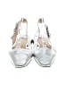 MICHAEL Michael Kors 100% Leather Metallic Silver Flats Size 7 1/2 - photo 2