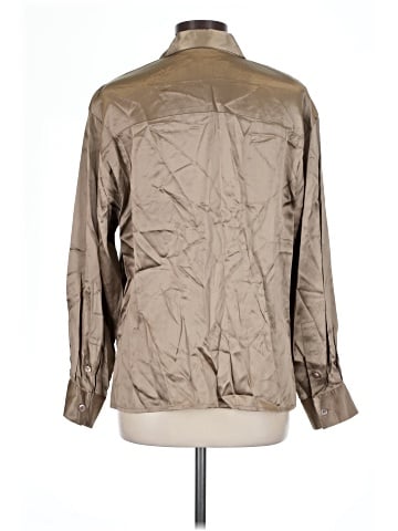 Linda Allard Ellen Tracy Long Sleeve Silk Top (view 2)