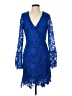 Missguided 100% Polyester Blue Cocktail Dress Size 4 - photo 1