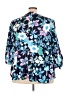 Catherines 100% Polyester Blue 3/4 Sleeve Blouse Size 3X - photo 2
