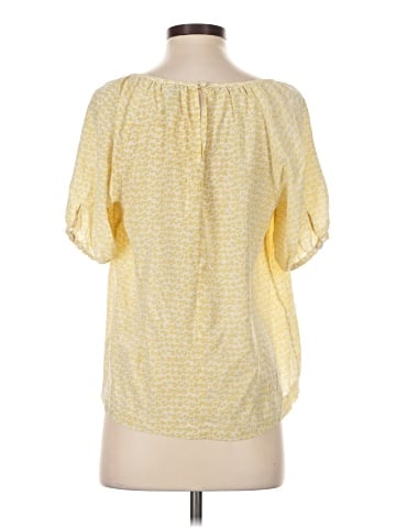 Sine Short Sleeve Silk Top (view 2)