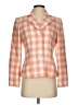 Amanda Smith Checkered-gingham Orange Blazer Size 4 - photo 1