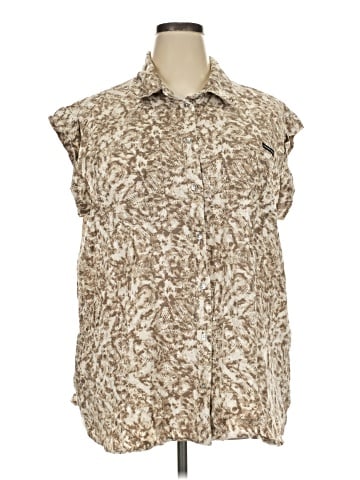 CALVIN KLEIN JEANS Sleeveless Button-Down Shirt (view 1)