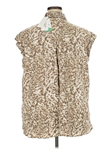 CALVIN KLEIN JEANS Sleeveless Button-Down Shirt (view 2)