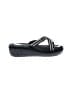 Volatile 100% Leather Black Wedges Size 7 - photo 1