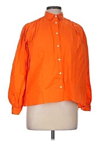 Maje 3/4 Sleeve Button-Down Shirt (view 1)