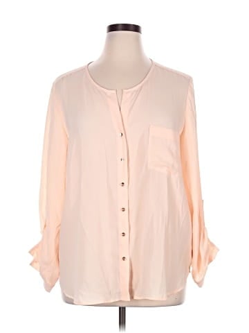 CALVIN KLEIN JEANS 3/4 Sleeve Blouse (view 1)