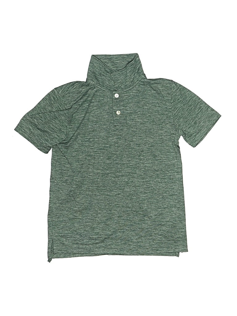 Pre-owned Crewcuts Kids' Short Sleeve Top Green Tops