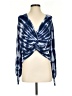 INC International Concepts 100% Cotton Tie-dye Blue Pullover Sweater Size XS - photo 1
