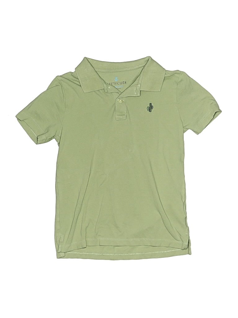 Pre-owned Crewcuts Kids' Short Sleeve Top Green Tops