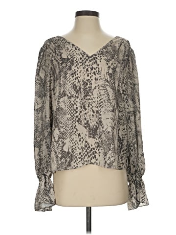 Aqua 3/4 Sleeve Blouse (view 1)