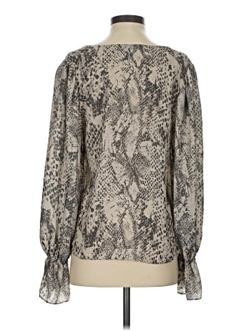 Aqua 3/4 Sleeve Blouse (view 2)
