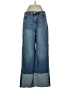 Habitual Color Block Blue Jeans Size 4 - photo 1