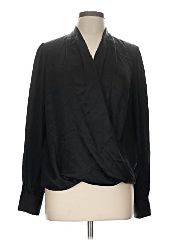 Elie Tahari Long Sleeve Silk Top (view 1)