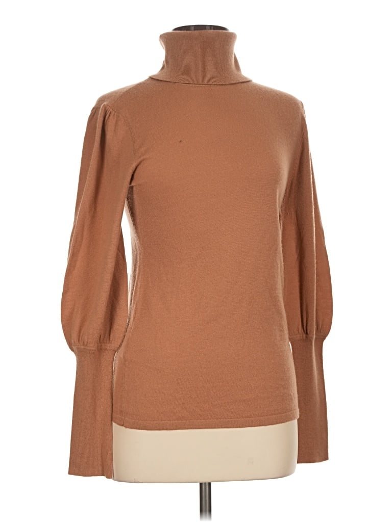 Pre-owned Bcbgmaxazria Turtleneck Sweater In Brown